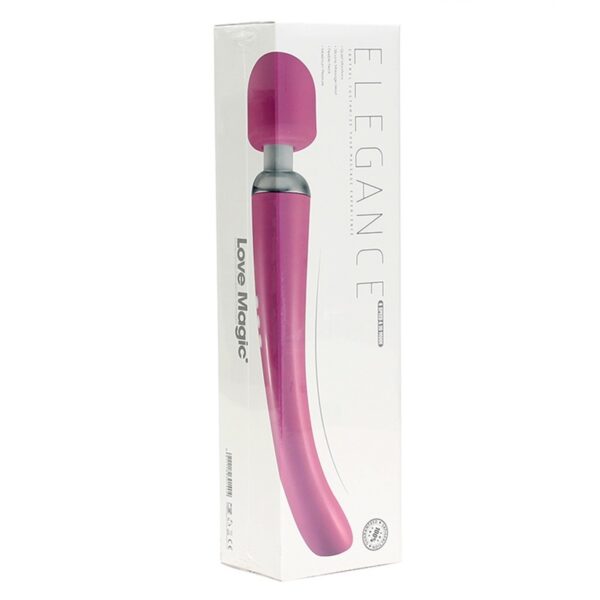 Love Magic - Elegance Rechargeable Wand Vibrator Pink - Image 3