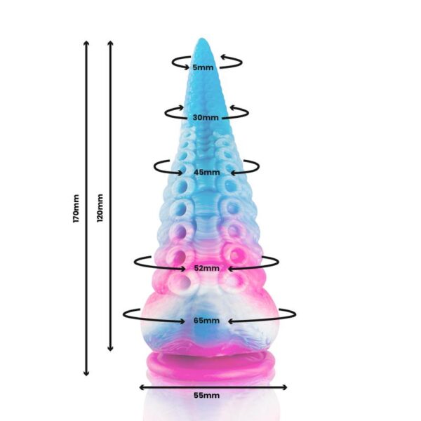 Epic - Phorcys Blue Tenticle Dildo Small - Image 5