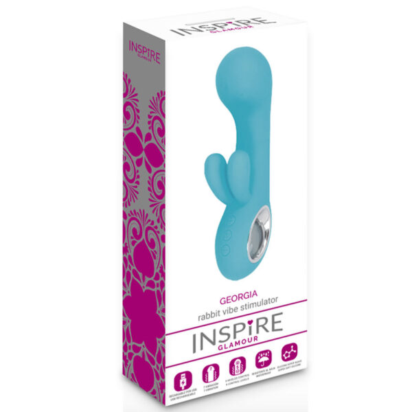 Inspire - Glamour Georgia Rabbit Vibrator Tuquoise - Image 3