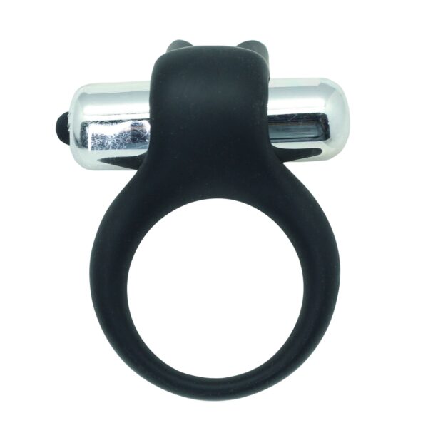 Toyz4Lovers - Stretchy Vibrating Rabbit Cockring Black - Image 3