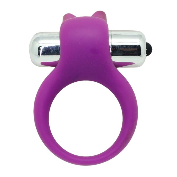 Toyz4Lovers - Stretchy Vibrating Rabbit Cockring Purple - Image 2