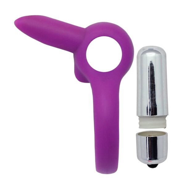 Toyz4Lovers - Stretchy Vibrating Rabbit Cockring Purple - Image 3