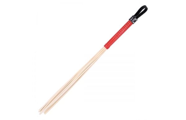 Kiotos Bizarre - 8-Piece Rattan Spanking Paddle With Red Handle