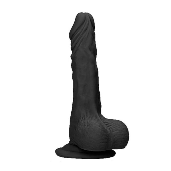 RealRock - Realistic Dildo With Balls 9 Inch Black