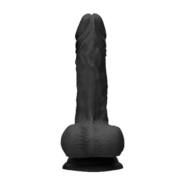 RealRock - Realistic Dildo With Balls 9 Inch Black - Image 3