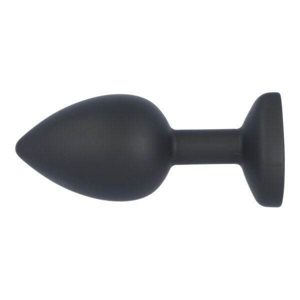 Virgite - Silicone Butt Plug Set Black With Ruby Heart E14 - Image 6