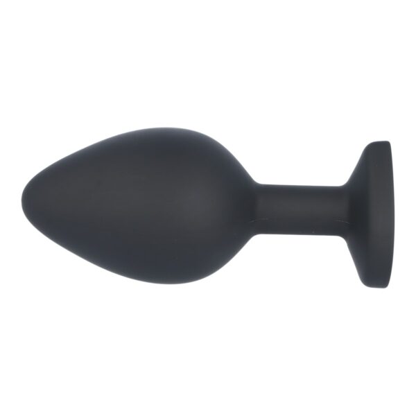 Virgite - Silicone Butt Plug Set Black With Ruby Heart E14 - Image 5