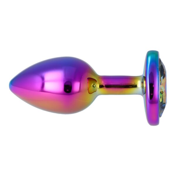 Pick&Love - No. 33 Rainbow Butt Plug With Heart Crystal Size S - Image 5