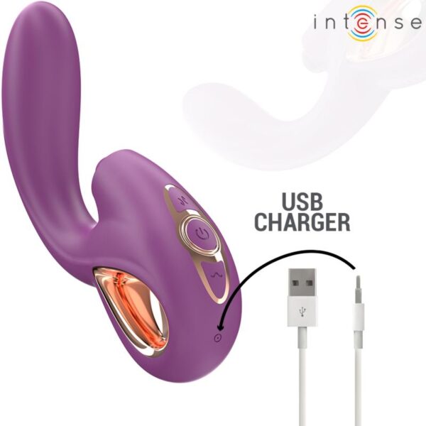 Intense - Lali G-Spot Tapping & Thrusting Vibrator Purple - Image 2