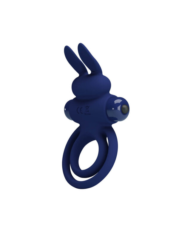 Pretty Love - Darey Rabbit Cock Ring Blue - Image 3