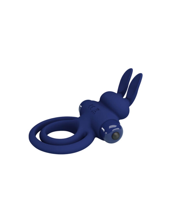 Pretty Love - Darey Rabbit Cock Ring Blue - Image 4