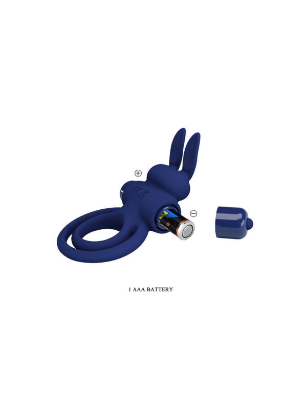 Pretty Love - Darey Rabbit Cock Ring Blue - Image 6