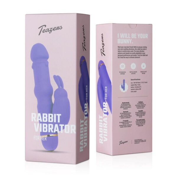 Teazers - Silicone Rabbit Vibrator Purple - Image 10