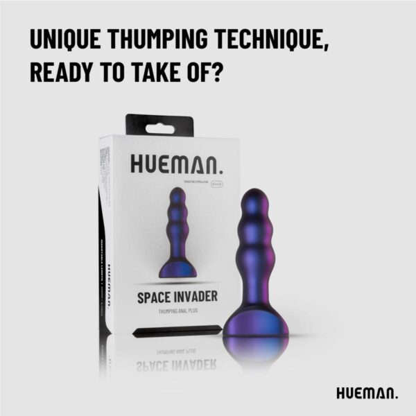 Hueman - Space Invader Vibrating & Thrusting Butt Plug - Image 13