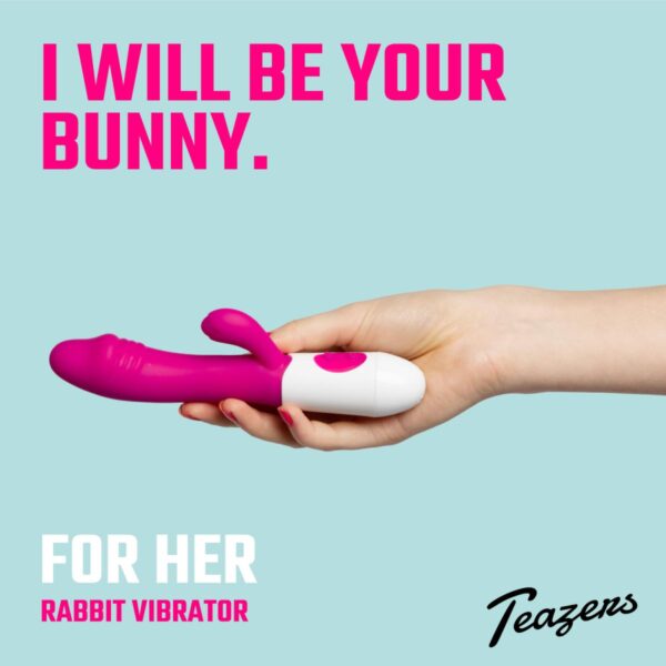 Teazers - Realistic Rabbit Vibrator Pink - Image 12