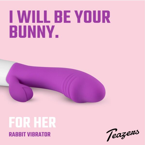 Teazers - Realistic Rabbit Vibrator Purple - Image 11