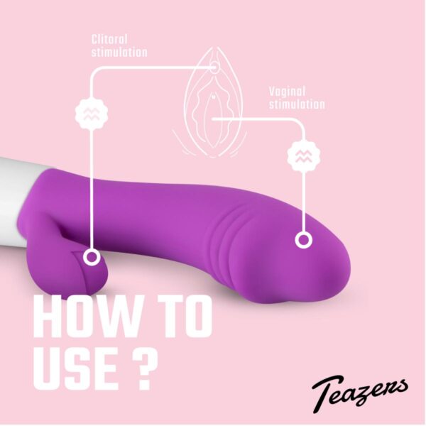 Teazers - Realistic Rabbit Vibrator Purple - Image 10