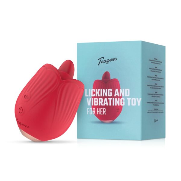 Teazers - Licking & Vibrating Rose Vibrator