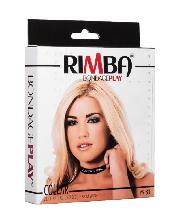 Rimba - Collar with Inscription Daddy's Girl - Black & White - Image 10
