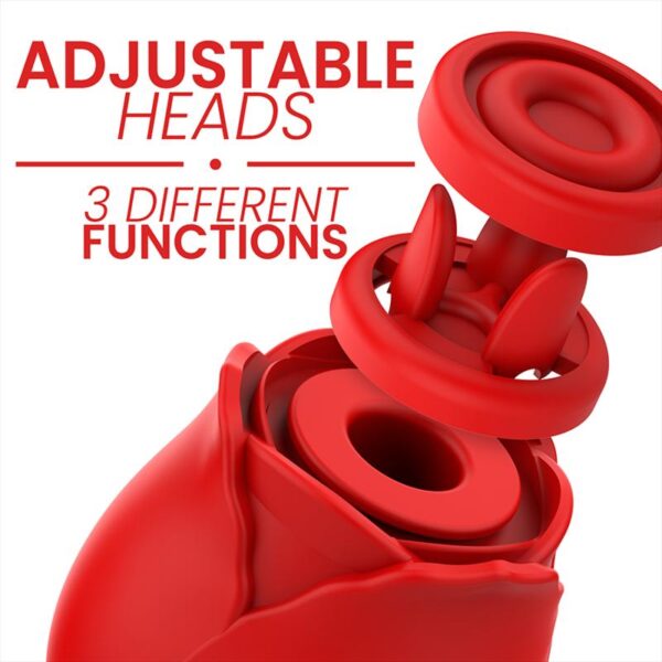Mia - Two Heads Clitoral Stimulating Vibrator Red - Image 5
