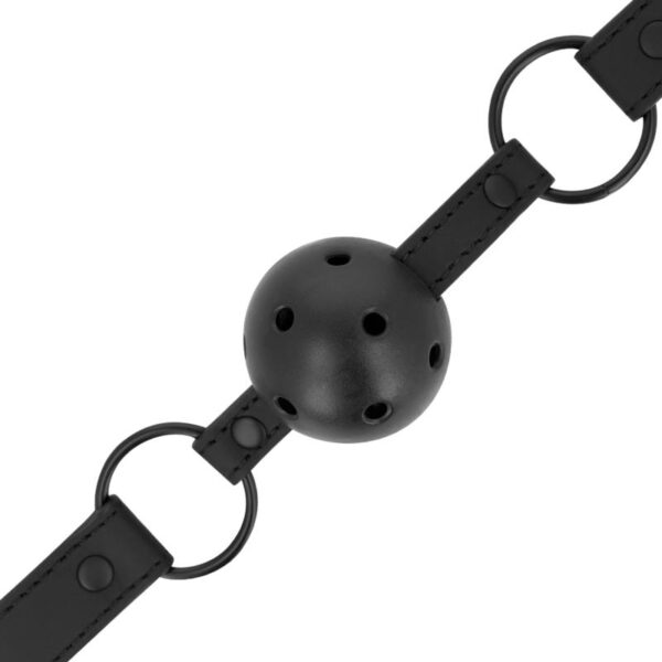 Intense - Fetish Vegan Leather Breathable Ball Gag - Image 4