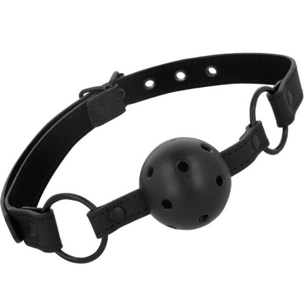 Intense - Fetish Vegan Leather Breathable Ball Gag - Image 2