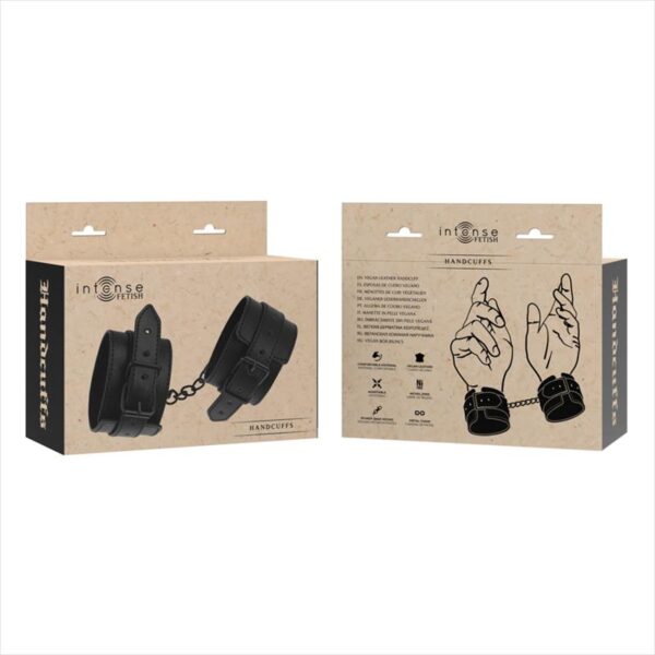 Intense - Fetish Vegan Leather Handcuffs - Image 5