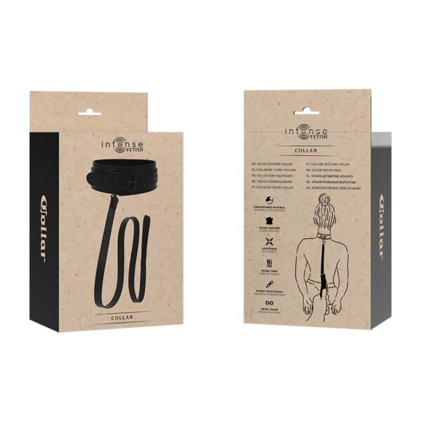 Intense – Fetish Vegan Leather Collar - Image 7
