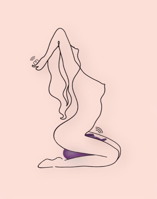 Bouncy Bliss - Flow Sit-On Vibrator Purple - Image 11