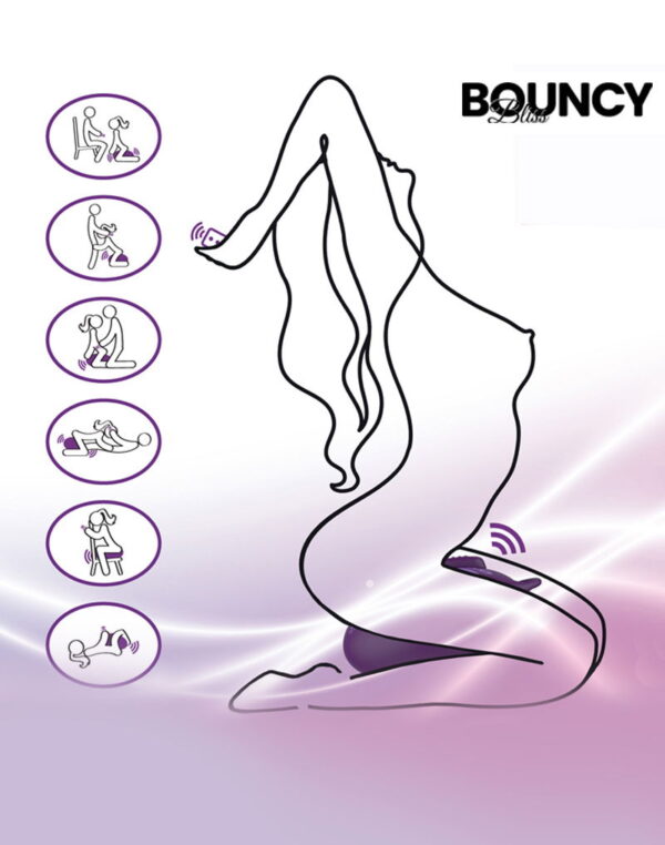 Bouncy Bliss - Flow Sit-On Vibrator Purple - Image 12