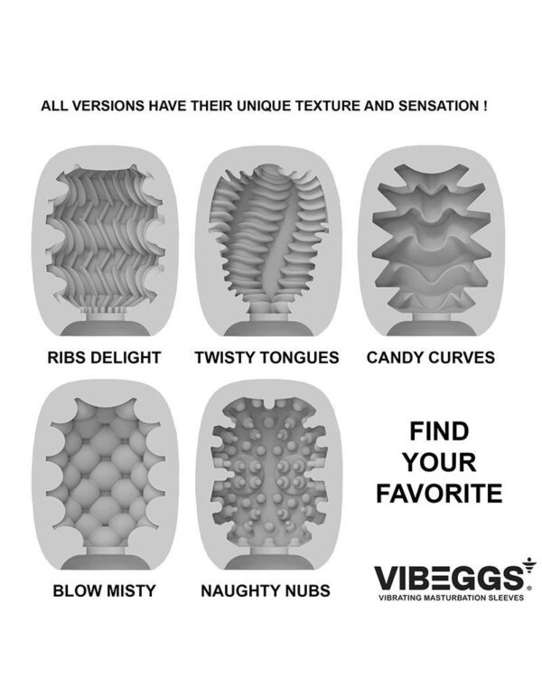 Vibeggs - Twisty Tongues Vibrating Masturbation Sleeve White - Image 5