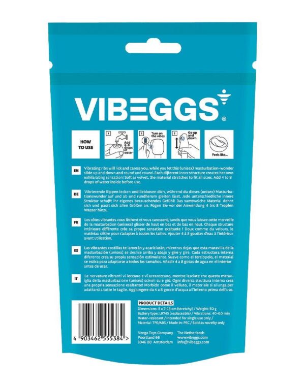 Vibeggs - Twisty Tongues Vibrating Masturbation Sleeve White - Image 10