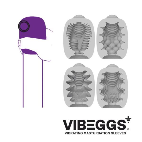 Vibeggs - Twisty Tongues Vibrating Masturbation Sleeve White - Image 9
