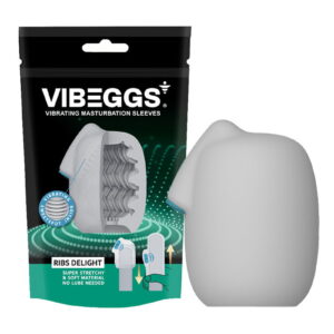 Vibeggs - Ribs Delight Vibrating Masturbation Sleeve White
