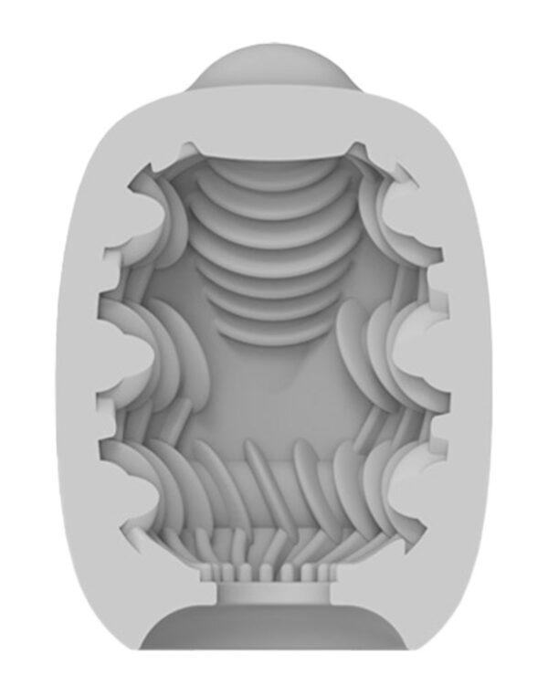 Vibeggs - Ribs Delight Vibrating Masturbation Sleeve White - Image 4