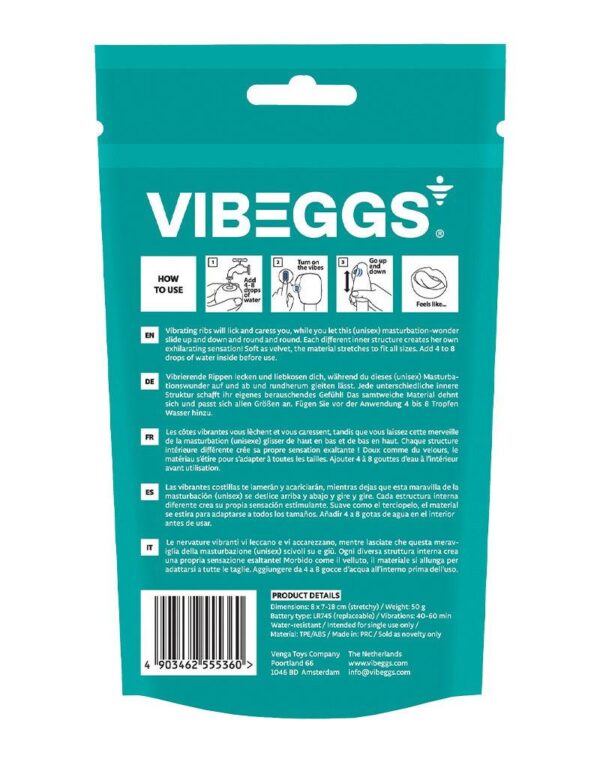 Vibeggs - Naughty Nubs Vibrating Masturbation Sleeve White - Image 11
