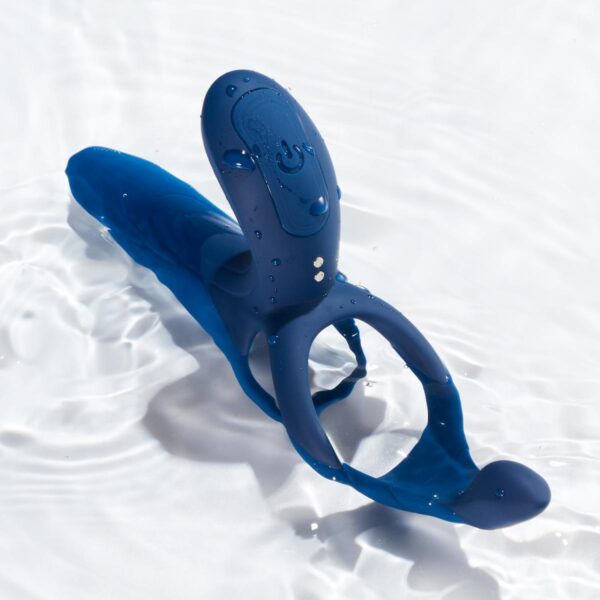 HoneyPlayBox – Pleasure Pivot App-Controlled Couples Vibrator Blue - Image 5