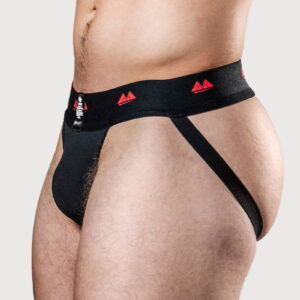MM - Reversible Jockstrap Extra Large Black & Red