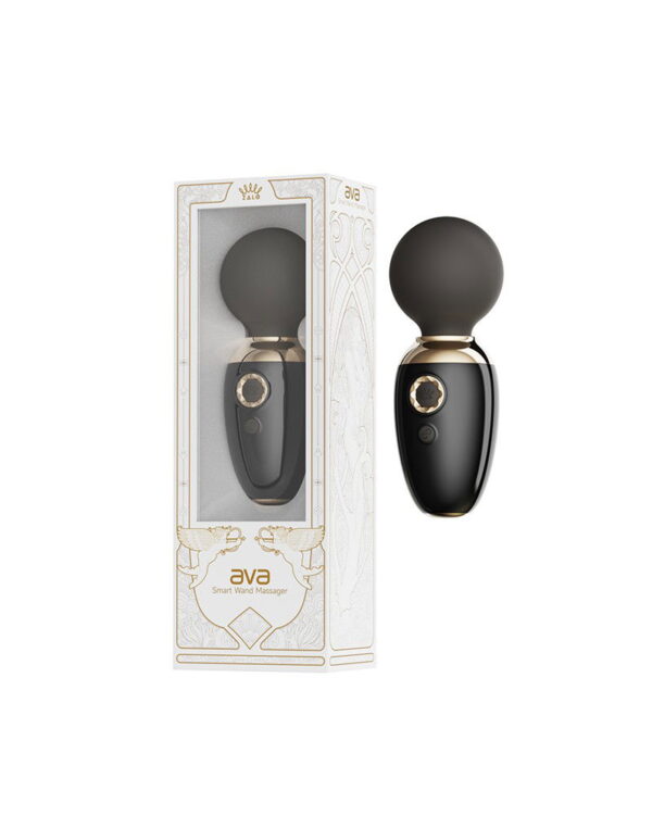 ZALO - Ava Heating Mini Wand Vibrator With App Control Black - Image 9