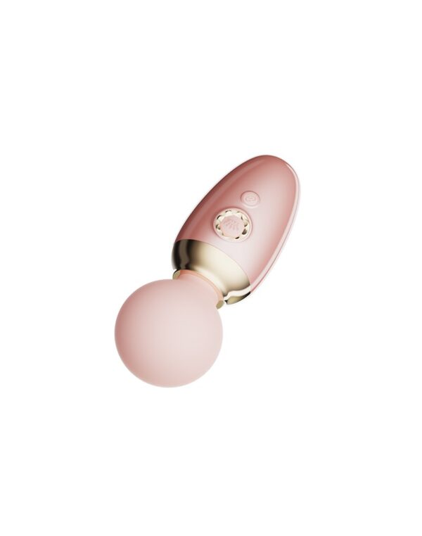 ZALO - Ava Heating Mini Wand Vibrator With App Control Pink - Image 6