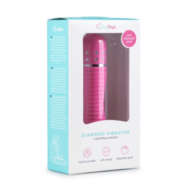 EasyToys Vibe Collection – Mini Vibrator Ribbed Pink - Image 5
