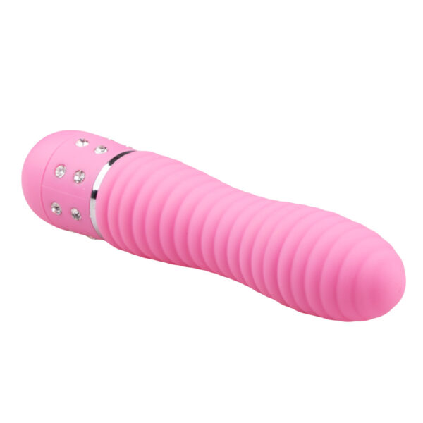 EasyToys Vibe Collection – Mini Vibrator Ribbed Pink - Image 2
