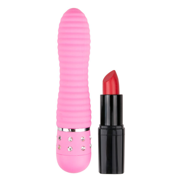 EasyToys Vibe Collection – Mini Vibrator Ribbed Pink - Image 4