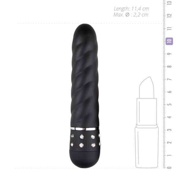 EasyToys Vibe Collection – Mini Vibrator Twisted Black - Image 3