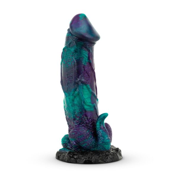 Mythical Mates - Dragonfly 8.9 Inch Dildo Purple & Green - Image 6
