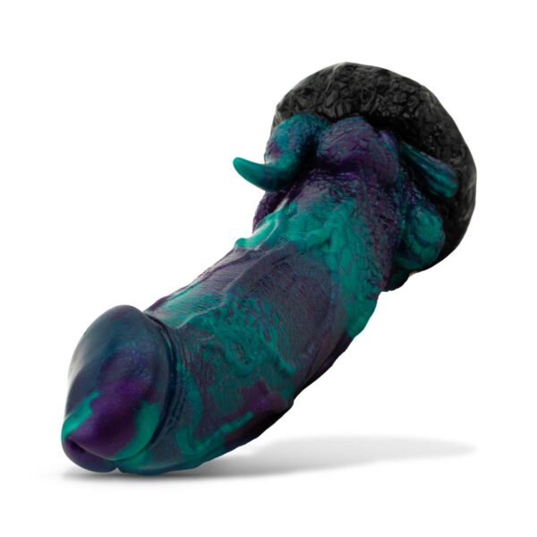 Mythical Mates - Dragonfly 8.9 Inch Dildo Purple & Green - Image 7