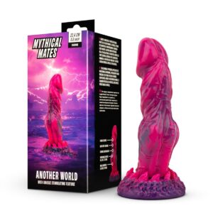 Mythical Mates – Another World 8.8 Inch Dildo Pink & Purple