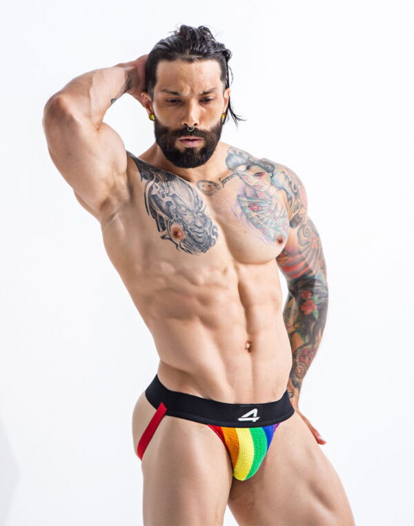Cut4Men - Jockstr4p Pride Stripes Medium - Image 5