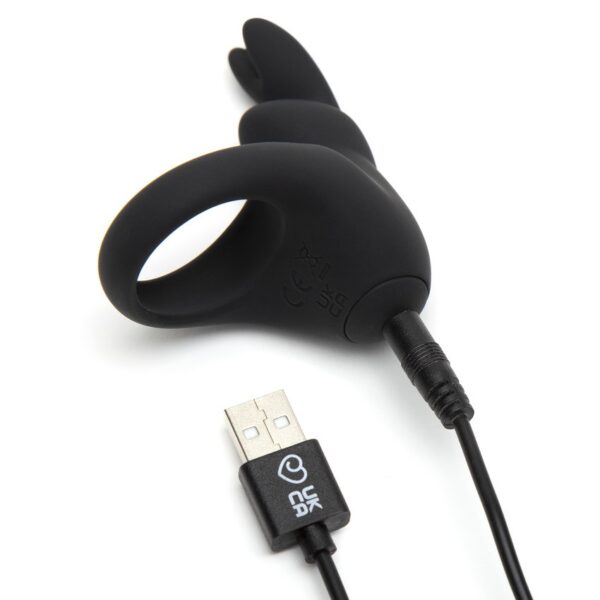 Happy Rabbit - Rechargeable Cock Ring Black - Image 4
