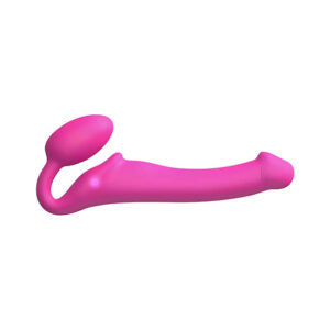 Strap-On-Me - Bendable Strap-On Vibrator with Remote Control Size L Fuchsia